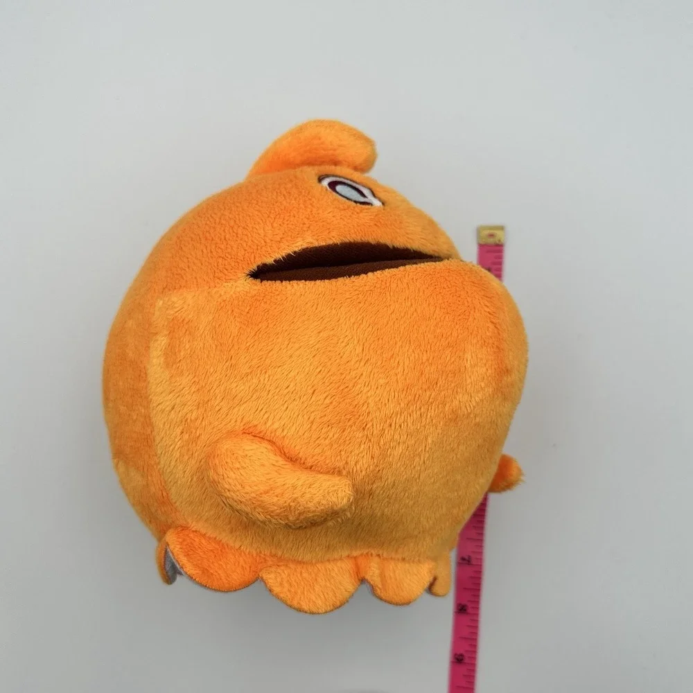 2012 Namco Pac-Man Ghostly Adventures Clyde Orange Ghost Plush 8 Inch Toy